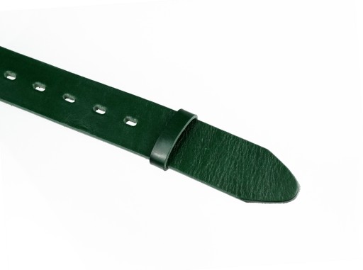 KOŽENÁ POUČKA NA OPASOK 4 CM ZELENÁ