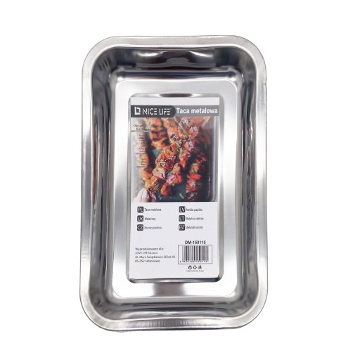 PLYTKÁ KOVOVÁ ZÁSOBNÍK – 32 X 22 X 4,3 CM – 150115
