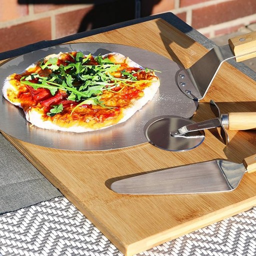 PREHLIADKA NA PIZZU NEREZOVÁ OCEL INOX PROFESIONÁLNA okrúhla XXXL