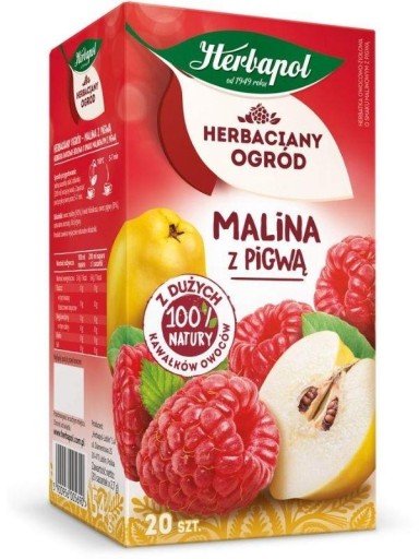 HERBAPOL Čaj Záhradný čaj Malina s dulou 20 ks