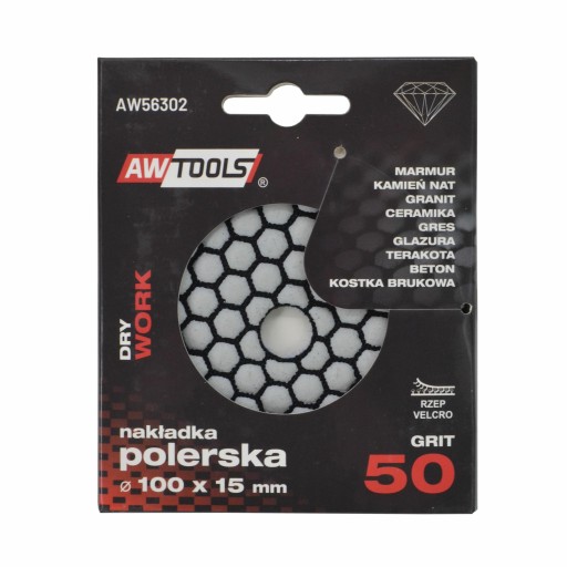 Leštiaci kotúč hrúbky 100 mm. 50 S suché AWTOOLS