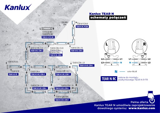 Kanlux TEAR N RCLIP-W príslušenstvo