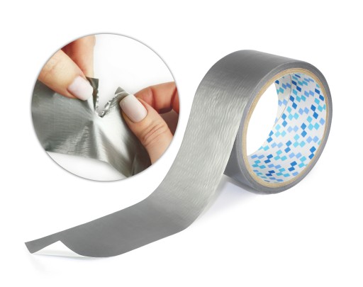 STRIEBORNÁ VYZTUŽENÁ OPRAVNÁ PÁSKA DUCT TAPE 48/10m SILNÁ VODEODOLNÁ