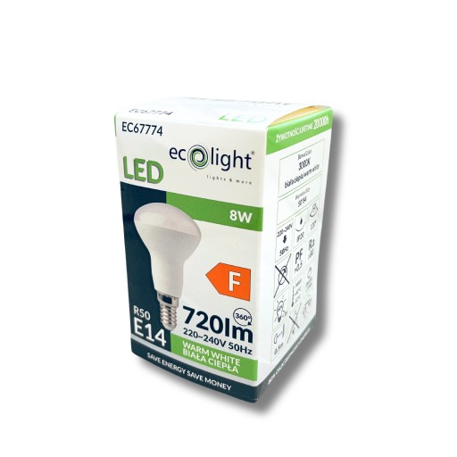 LED žiarovka s malým závitom E14 Heat 3000K hríbové svetlomety