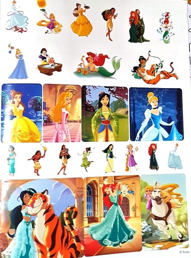 XXL OMAĽOVAČKA KLASICKÉ NÁLEPKY PRINCEZNÉ DISNEY