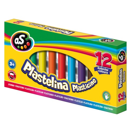 Klasická okrúhla školská plastelína 12k ako ASTRA