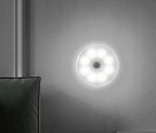 Batériové LED svietidlo s pohybovým senzorom - Biele