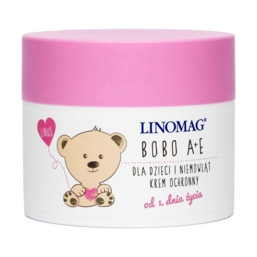 Linomag, Bobo A+E, ochranný krém pre deti, 50 ml