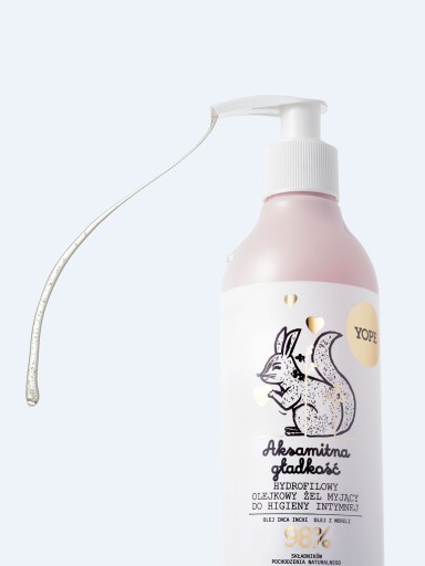 YOPE olejový čistiaci gél na intímnu hygienu Zamatovo hebký 250 ml