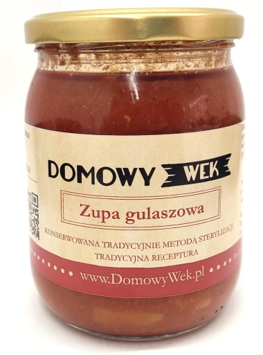 Hotové jedlo GULÁŠOVÁ POLIEVKA Domowy Wek dóza 470g