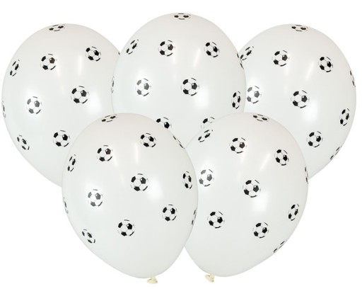 LATEXOVÉ BALÓNY NARODENINOVÁ DEKORÁCIA FUTBAL 5x