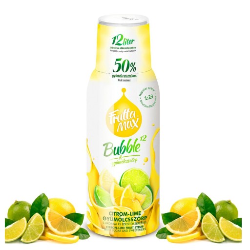 Fruttamax sirup 500 ml citrónovo-limetkový koncentrát LEMON LIMETKA