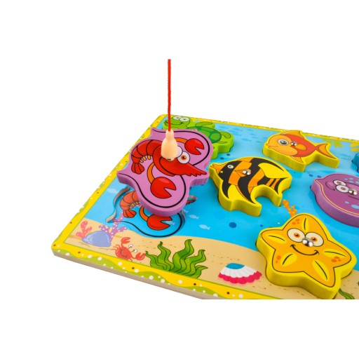 Sorter Puzzle pre deti Magnetická hra Chytanie rýb s magnetom