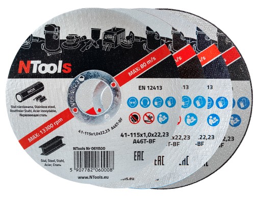 APP | NTools SDC - Oceľový rezný kotúč | 125 x 1,0