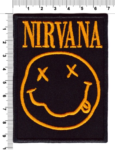 Vyšívaná termolepiaca náplasť NIRVANA
