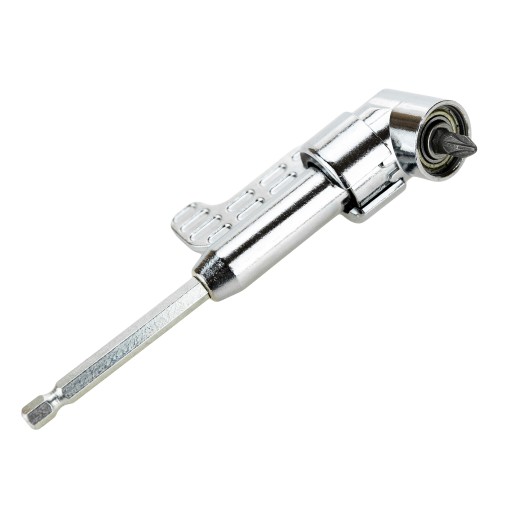 Uhlový adaptér s predĺžením pre skrutkovač, HEX nástrčná násada, 1/4'' kľúč