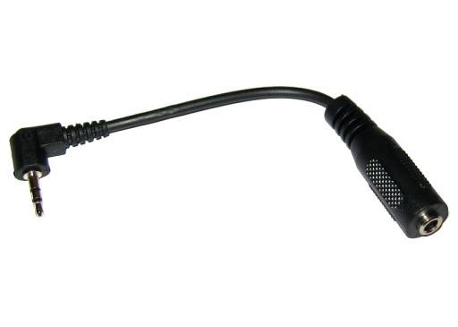 Adaptér Jack/Jack 2,5 WT/GN 3,5 s káblom. rohu.