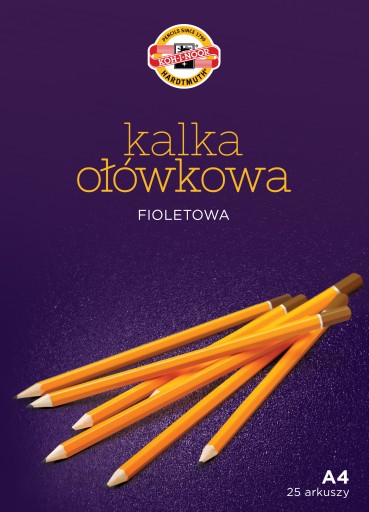 Pauzovací papier KOH-I-NOOR A4 25 listov, fialový