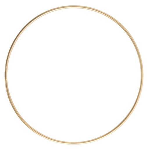 Kovová obruč, základňa pre lapač snov, 20 cm zlatá