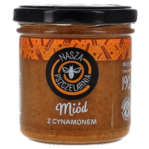 Prírodný med so škoricou Nasza Pszczelarnia 190g