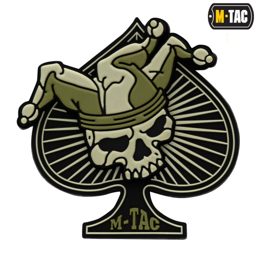 3D NÁŠIVKA ACE OF SPADES LEBEKA S KVETOVÝM KLOBÚKOM M-TAC OLIVOVÁ/ČIERNA