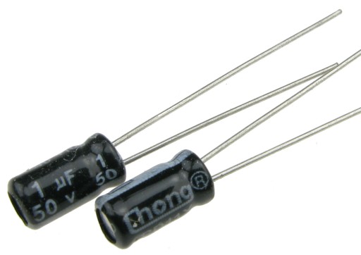 Elektrolytický kondenzátor 1uF/50V 105'C 4x8mm (10 ks) /1815-10