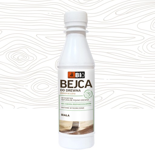 Dekoračná lazúra na drevo BIELA 200ml DRAGON BIO