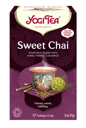 Sweet Chai BIO čaj 34g 17x2g - Yogi Tea