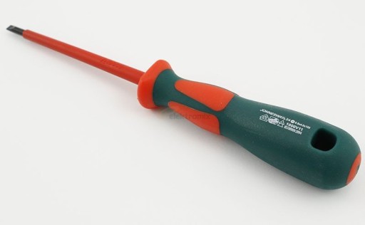 Izolovaný plochý skrutkovač 4,0 x 100 mm Jonnesway