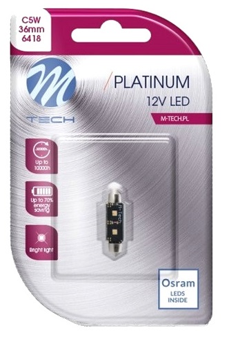 LED TUBE C5W C10W 36mm CANBUS Biela OSRAM LED