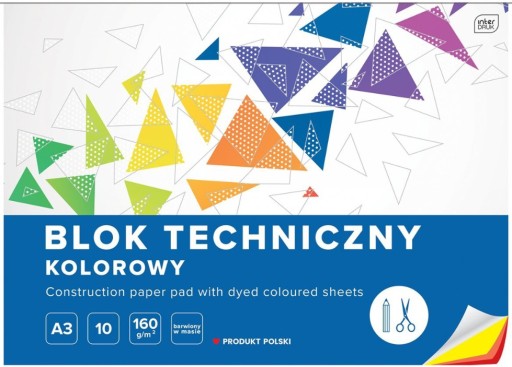 COLOR Technický blok pre deti ZUŠ A3/10k 160g Interprint