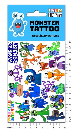 UMÝVAJÚCE DOČASNÉ TETOVANIE PRE DETI REKSIN ORIGINÁLNE DIZAJNY