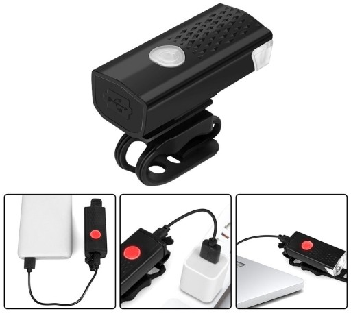 BICYKLOVÁ LAMPA PREDNÁ ZADNÁ LED USB SVETLO VÝKONNÉ BICYKELOVÉ SVETLO PREDNÉ + ZADNÉ