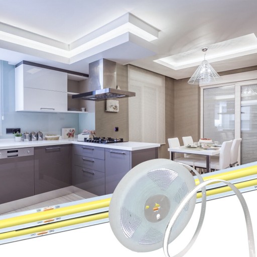 COB LED pás 12V 10W 900 Lumenov/m 320Led/m IP20 STUDENÁ BIELA