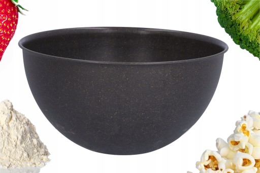 PLASTOVÁ MISKA, hnedá, kuchynská, 6l, s bio pokrievkou, veľká, odolná