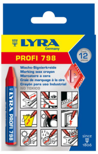 VOSKOVÁ ceruzka PROFI 798 LYRA červená