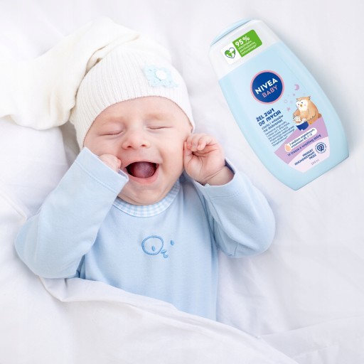 NIVEA BABY 2v1 Kúpeľový gél a šampón na vlasy pre deti 200 ml