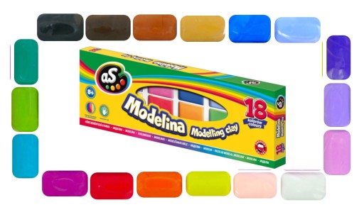 Modelovacia hmota As 18 ks.