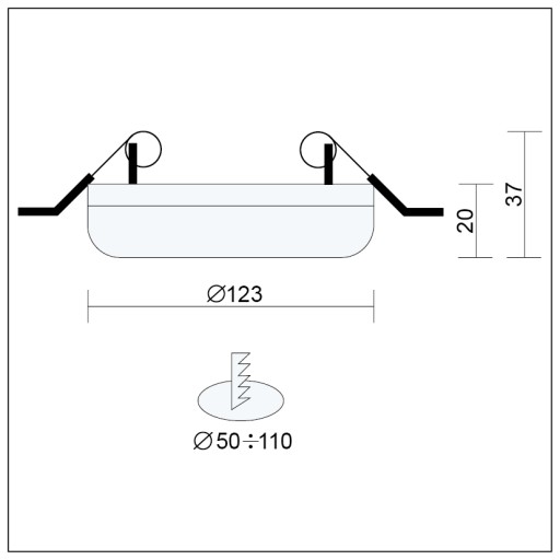 STROPNÉ SVETLO LED SVETLO LED PANEL 230V 18W 4000K