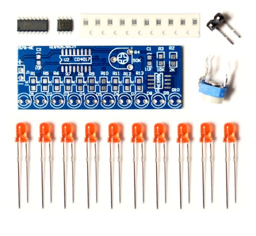 DIY SADA Tečúce SMD THT LED svetlo
