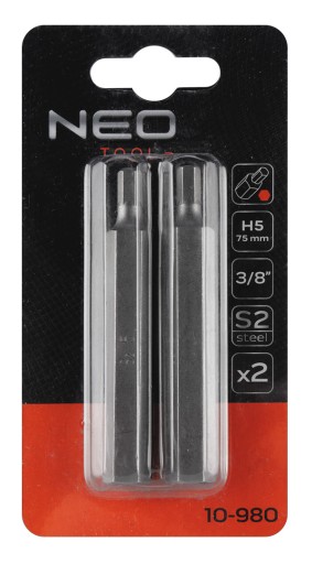 HEX hrot 5 x 75 mm, S2 x 2 ks.