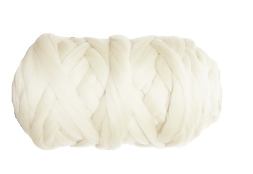 Vlna, poľská česaná, 10g - biela