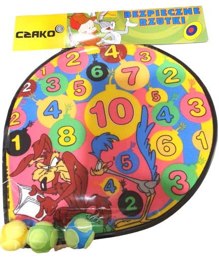 ŠÍPKY NA VELCRO BEZPEČNÉ LOONEY TUNES ŠÍPKY