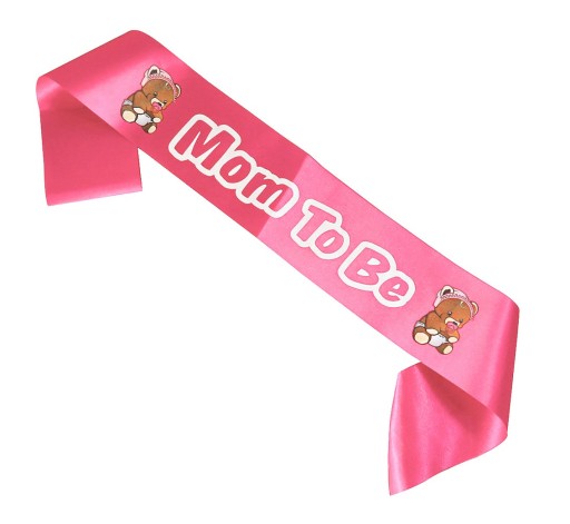 Sashe Budem mamou MOM TO BE Pink Baby Shower Stork