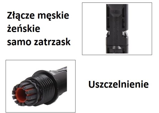 Konektor MC4 Pár konektorov + a -