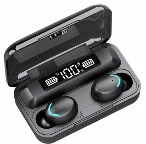 Bezdrôtové slúchadlá Bluetooth 5.1 F9+ Powerbank Model 2024 Mikrofón