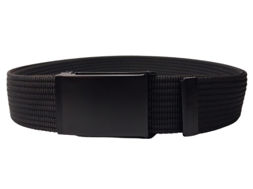 Čierny opasok s prackou, 4 cm / 135 cm