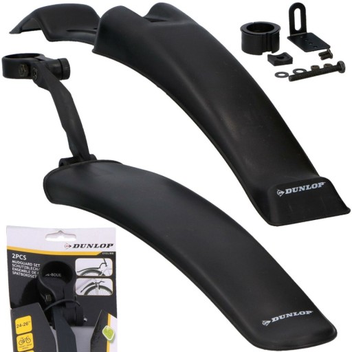 BLATNÍKY NA BICYKEL BLATNÍK NA BICYKEL DUNLOP 24-26 SET PREDNÝ ZADNÝ SET