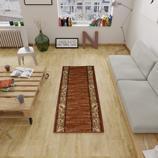 FELIKS BROWN koberec behúň 80 cm POLSKÝ VÝROBOK