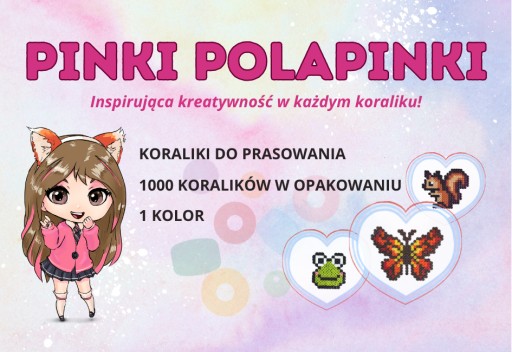 Tyrkysové nažehľovacie korálky - RUŽOVÉ POLAPINKY - 1000 ks TU07